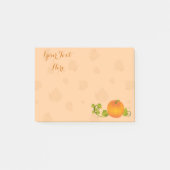 Herbst-Rebe-Kürbis mit kundengerechtem Text Post-it Klebezettel (Vorderseite)