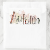 Herbst Rechteckiger Aufkleber (Tasche)