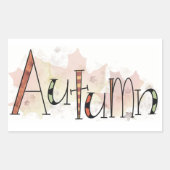 Herbst Rechteckiger Aufkleber (Vorderseite)