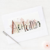 Herbst Rechteckiger Aufkleber (Umschlag)