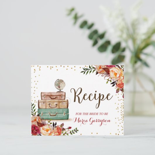 Herbst Red Marsala Reiseführer von Marsala Postkarte (Stehend Vorderseite)