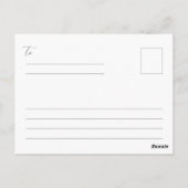 Herbst-Reflektions-Postkarte Postkarte (Rückseite)