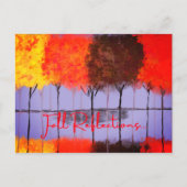 Herbst-Reflektions-Postkarte Postkarte (Vorderseite)