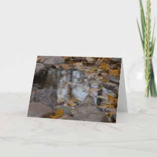 Herbst-Reflexionen Feiertagskarte