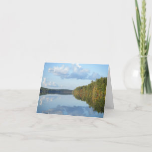 "Herbst-Reflexionen in langem Teich " Karte