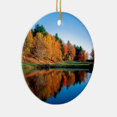 Herbst-Reflexionen Vermont Keramikornament (Rechts)
