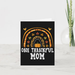 Herbst Regenbogen Dankbare Mama Thanksgiving Famil Karte