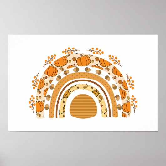 Herbst Regenbogen Poster (Vorne)