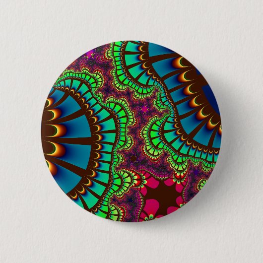 Herbst-Regenbogenremix Button (Vorderseite)