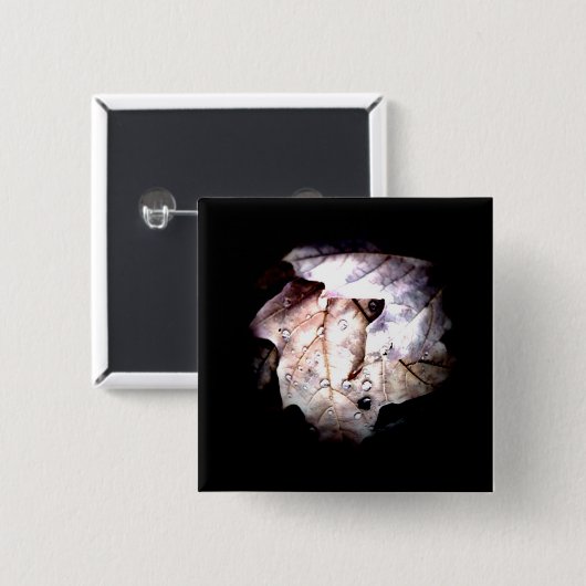 Herbst-Regentropfen 1 Knopf Button (Vorne & Hinten)