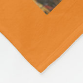 Herbst-Regentropfen im Teich Fleece Blanket (Ecke)