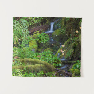 Herbst-Regenwald Olympischer Nationalpark Wandteppich