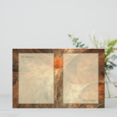 Herbst-Reichtums-Fraktal-Kunst Briefpapier (Stehend Vorderseite)