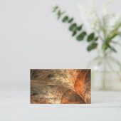 Herbst-Reichtums-Fraktal-Kunst-Visitenkarte Visitenkarte (Stehend Vorderseite)
