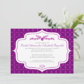 Herbst Retro Bridal Dusche Einladungen (Stehend Vorderseite)
