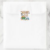 Herbst Rocks Runder Aufkleber (Tasche)