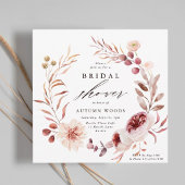 Herbst-Romance-Blumenreath-Hochzeitsszenario-Braut Einladung