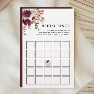 Herbst Romance Floral Bridal Bingo Spiel