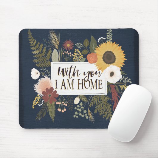 Herbst Romance III | mit Ihnen bin ich Zuhause Mousepad (Mit Mouse)