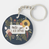 Herbst Romance III | mit Ihnen bin ich Zuhause Schlüsselanhänger (Rückseite)