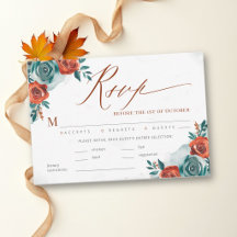Herbst Romantische Fette Teal Orange Mahlzeit Hoch