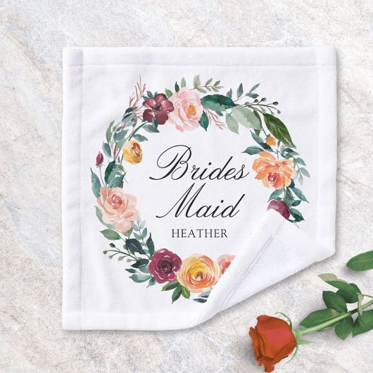 Herbst Rose Blume Blumenkraut Brautjungfrau Waschlappen