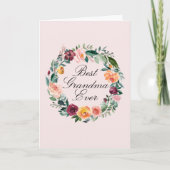 Herbst Rose Blume Blumenstrauß bester Gran Café Karte (Vorderseite)