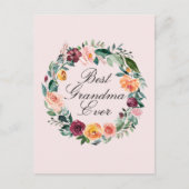 Herbst Rose Blume Blumenstrauß bester Gran Café Postkarte (Vorderseite)