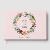 Herbst Rose Blume Blumenzeremonie Gästebuch (Vorderseite)