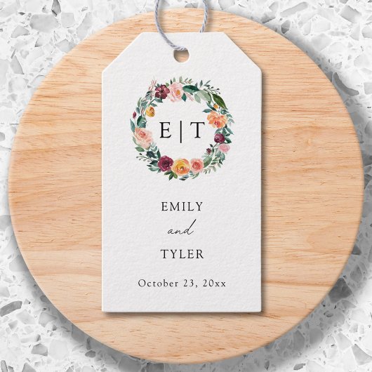 Herbst Rose Blume Blumenzeremonie Geschenkanhänger