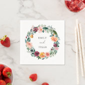 Herbst Rose Blume Blumenzeremonie Serviette (Beispiel)