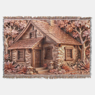 Herbst-Roségold Cottage Metall Relief Kunst Decke