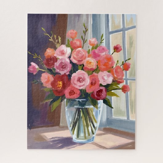 Herbst-Rosen-Sträußchen Floral Herbst Puzzle (Vertikal)