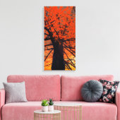 Herbst-Rote-Tree-Malerei Leinwanddruck (Insitu (Wohnzimmer))