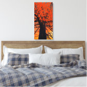 Herbst-Rote-Tree-Malerei Leinwanddruck (Insitu (Schlafzimmer))