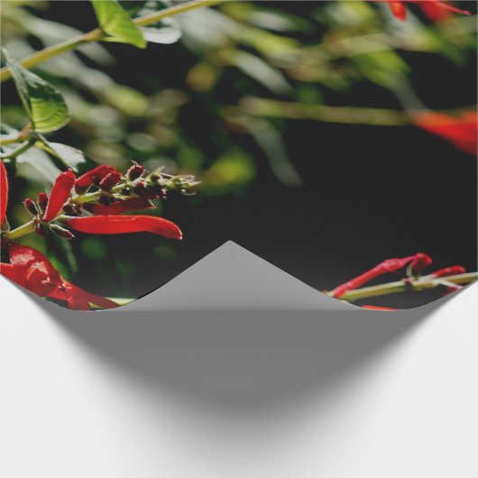 Herbst-rotes Geschenk Wraping Papier Geschenkpapier (Ecke)