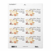 Herbst Rücksendeadresse Bläserweiße Pumpkin (Vorne)