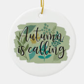 Herbst ruft keramik ornament (Vorne)