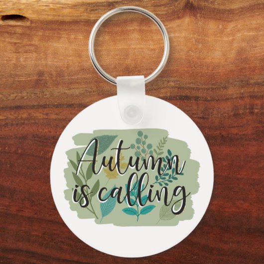 Herbst ruft schlüsselanhänger (Vorderseite)