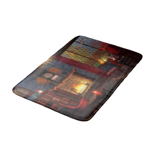 Herbst Ruhe Bathmat Badematte (Schrägansicht)