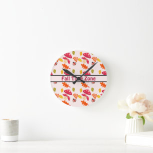 Herbst Runde Wanduhr