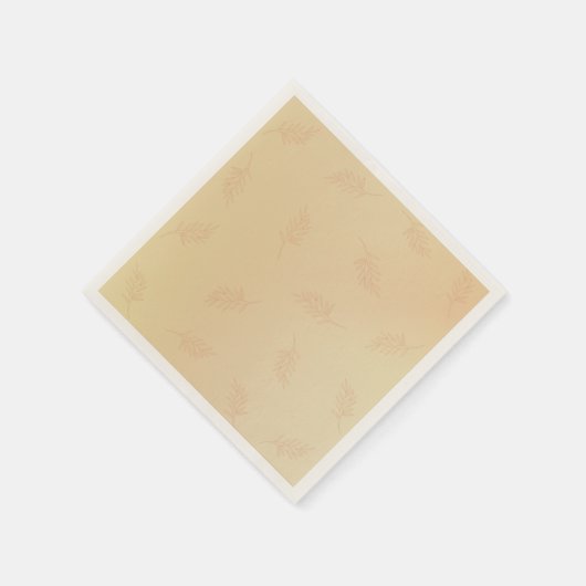 Herbst-Rust-White Pumpkins Hochzeit Serviette (Ecke)