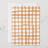 Herbst Rustic Pumpkin Lokal Grown Baby Shower Einladung (Rückseite)