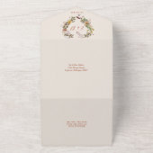 Herbst Rustikale Blumenzettel UAWG Hochzeit All In One Einladung (Außenbereich)