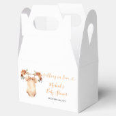 Herbst Rustikale Blütenbaby Babydusche Geschenkschachtel (Geöffnet)