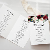 Herbst Rustikale Burgundy Kalligrafie geklappt Hoc Programm