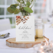 Herbst Rustikale Flora, Brautparty Einladung