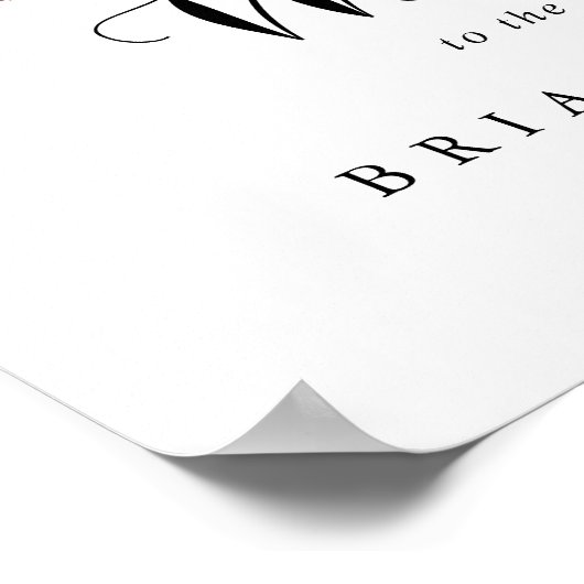 Herbst Rustikale Kalligrafie Begrüßung Begrüßung Z Poster (Ecke)