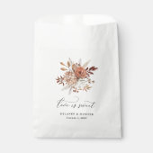 Herbst Rustikale Liebe ist süß Geschenktütchen (Vorderseite)