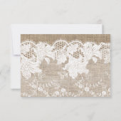 Herbst rustikale Sonnenblumen begraben Hochzeitssk RSVP Karte (Rückseite)